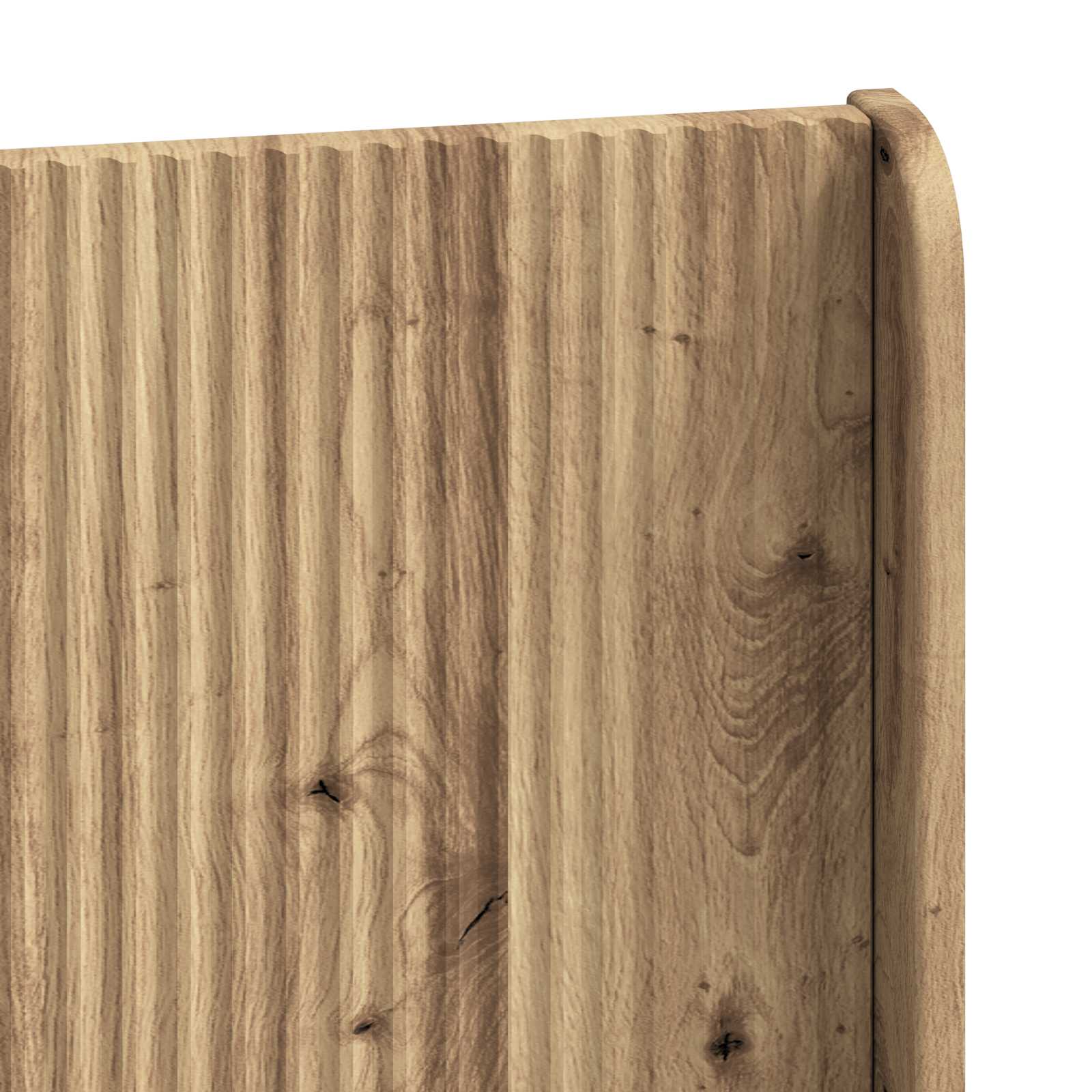 Bedframe met opbergruimte en hoofdbord Artisanaal eiken – afbeelding 9