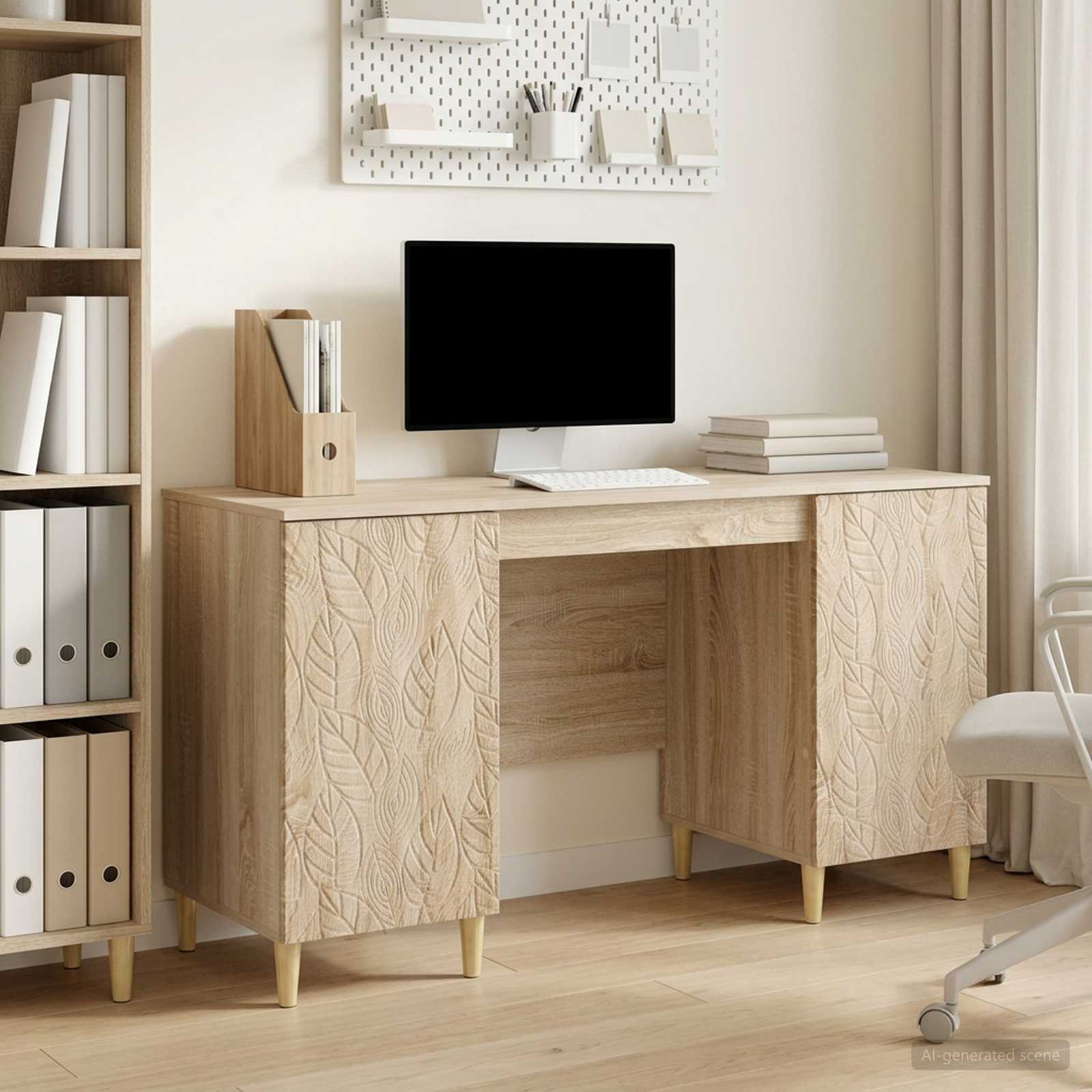 Bureau Sonoma Eiken Bewerkt hout 142,5 x 50 x 75 cm