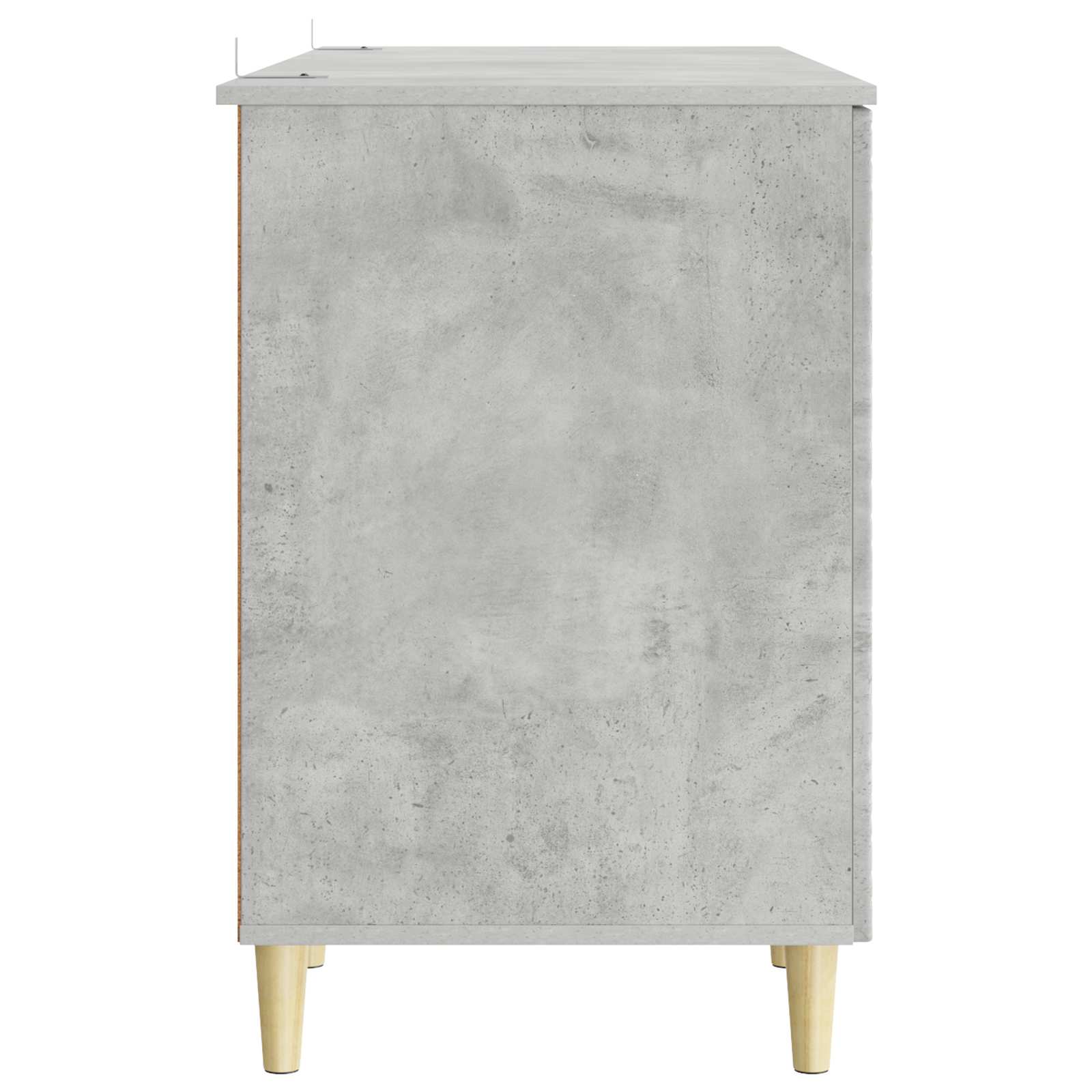 Bureau Betongrijs Bewerkt hout 142,5 x 50 x 75 cm – afbeelding 5