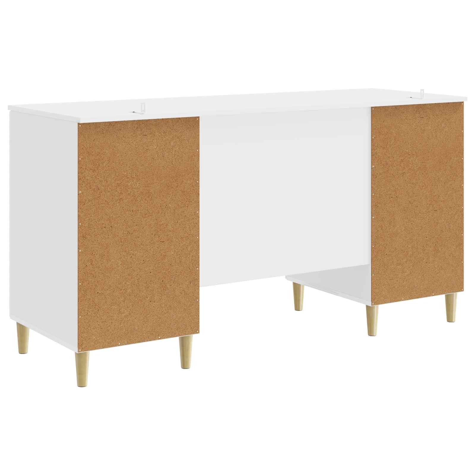 Bureau Hoogglans Wit Bewerkt hout 142,5 x 50 x 75 cm – afbeelding 6