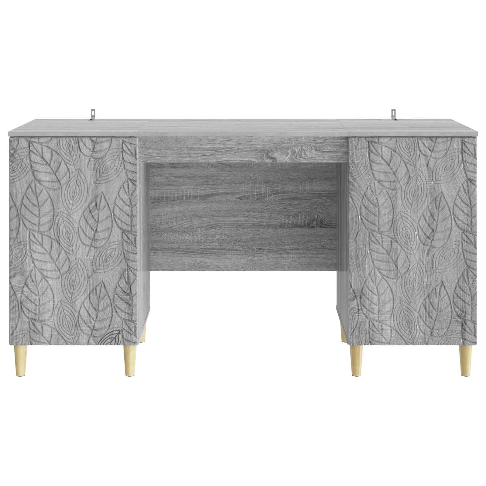 Bureau Grijs Sonoma Bewerkt hout 142,5 x 50 x 75 cm – afbeelding 4