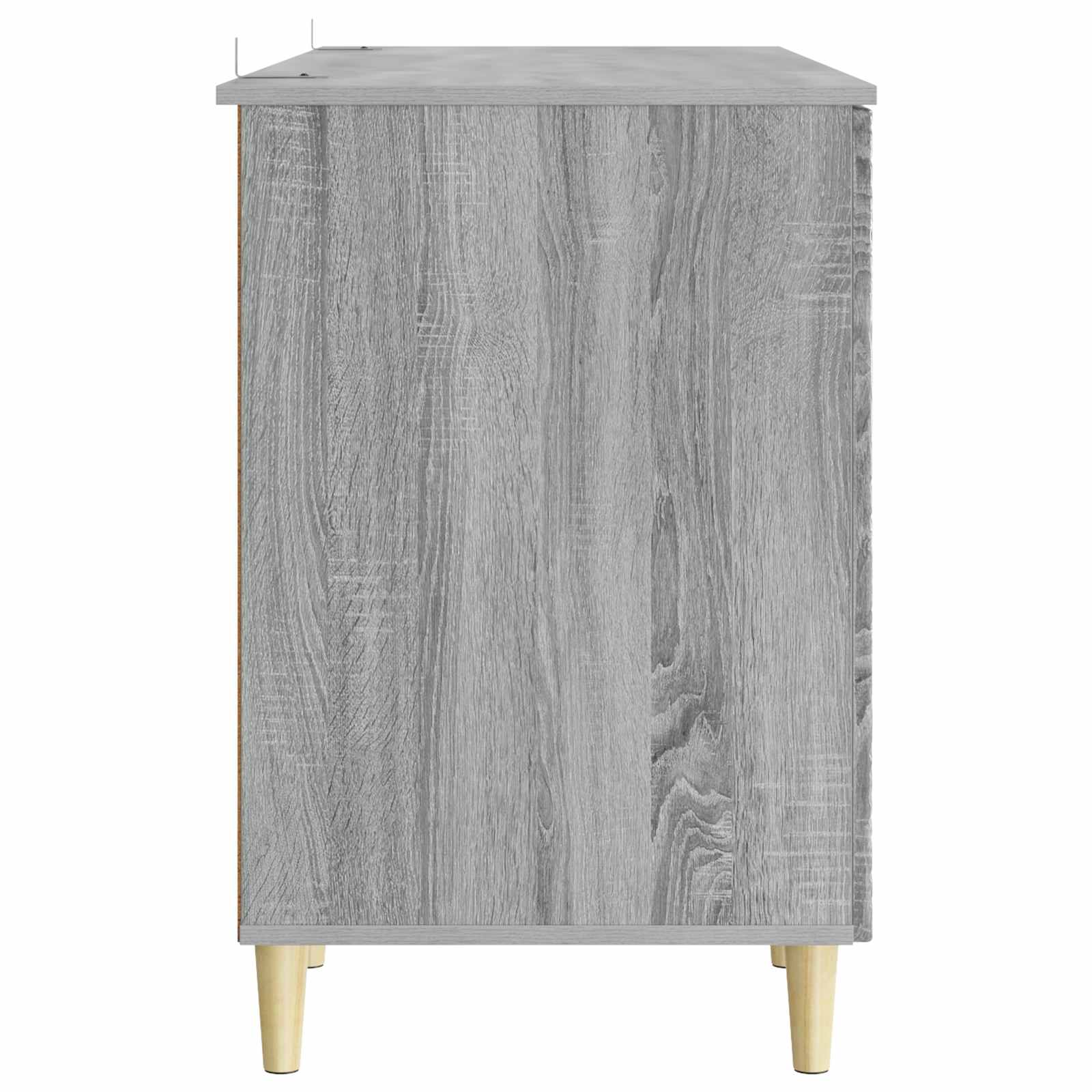 Bureau Grijs Sonoma Bewerkt hout 142,5 x 50 x 75 cm – afbeelding 5