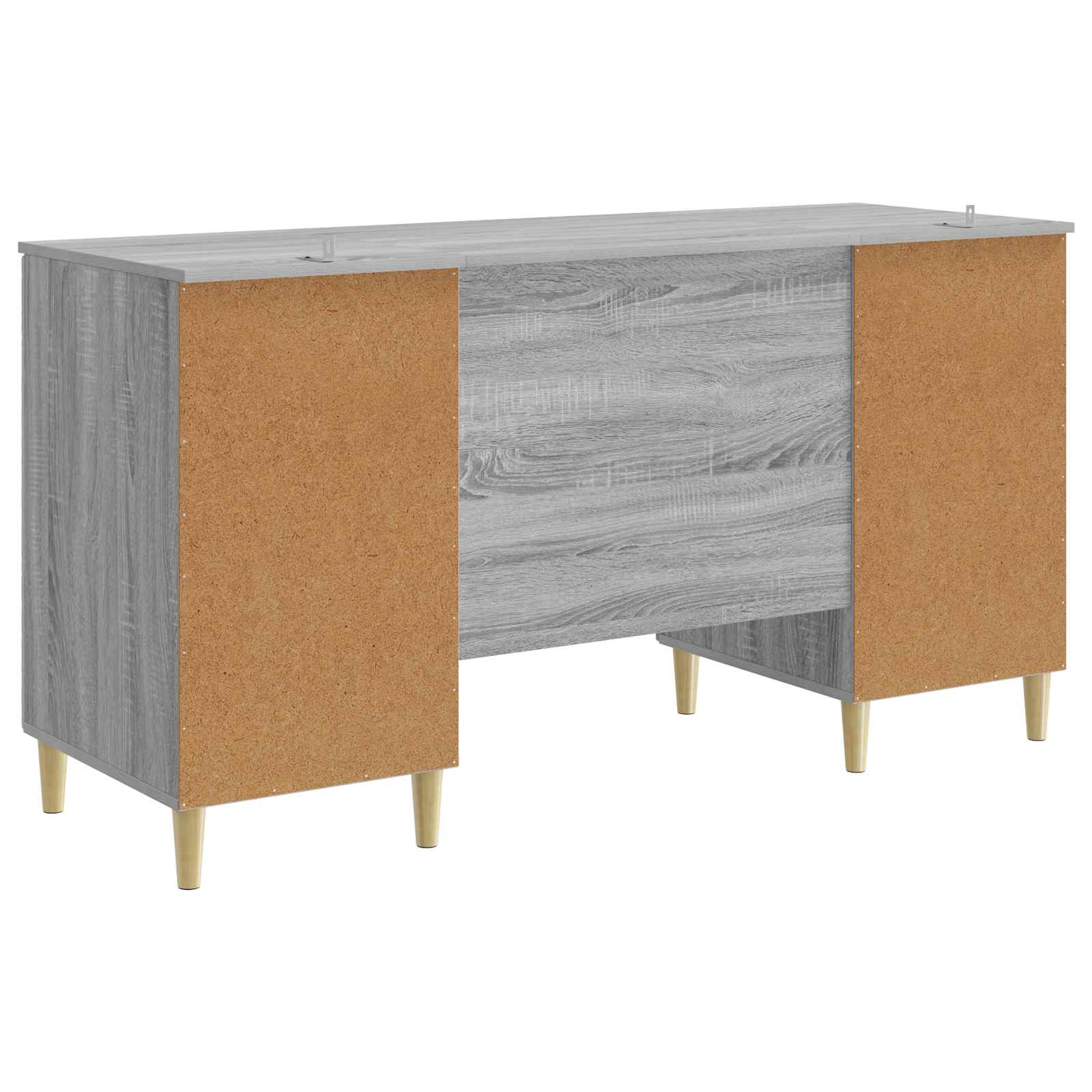 Bureau Grijs Sonoma Bewerkt hout 142,5 x 50 x 75 cm – afbeelding 6