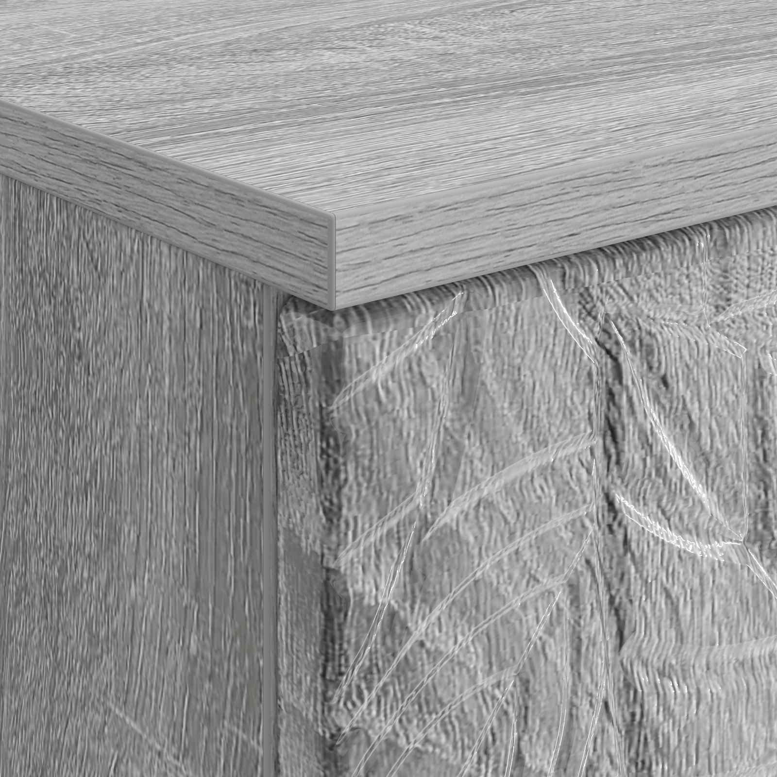Bureau Grijs Sonoma Bewerkt hout 142,5 x 50 x 75 cm – afbeelding 7