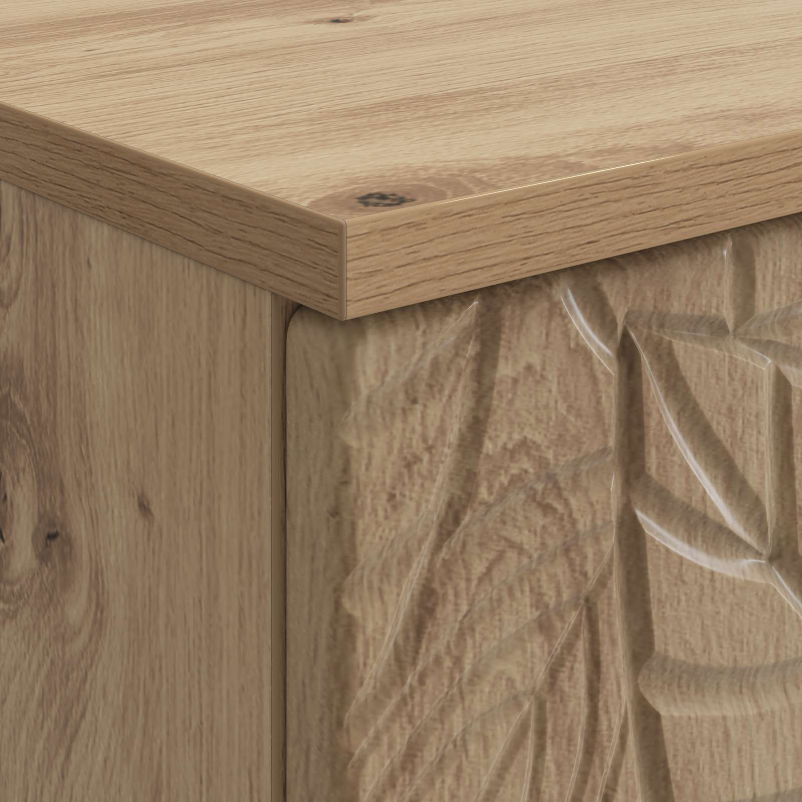 Bureau Artisanaal eiken Bewerkt hout 142,5 x 50 x 75 cm – afbeelding 7