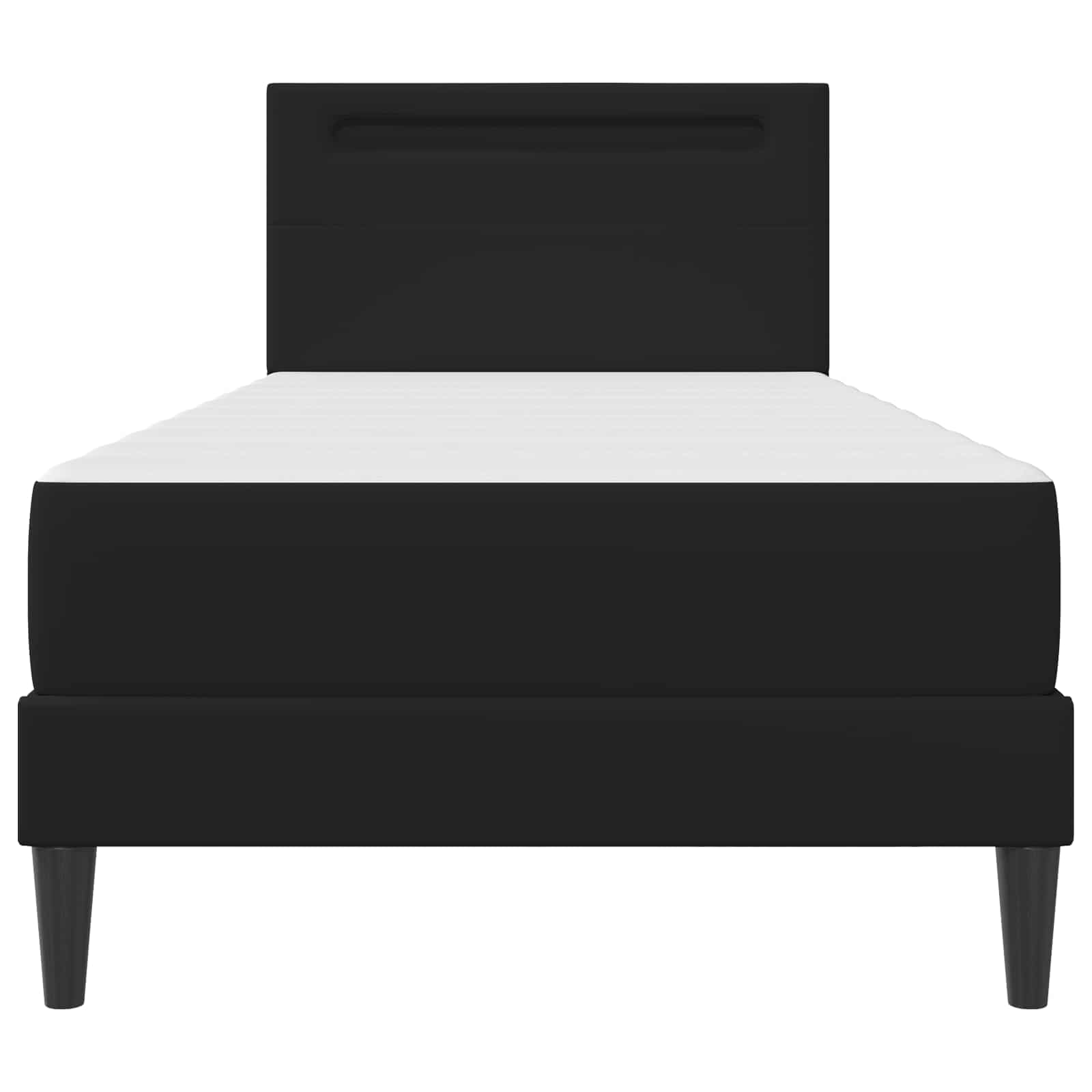 Bedframe met LED-stripverlichting met hoofdeinde Kunstleer – afbeelding 8