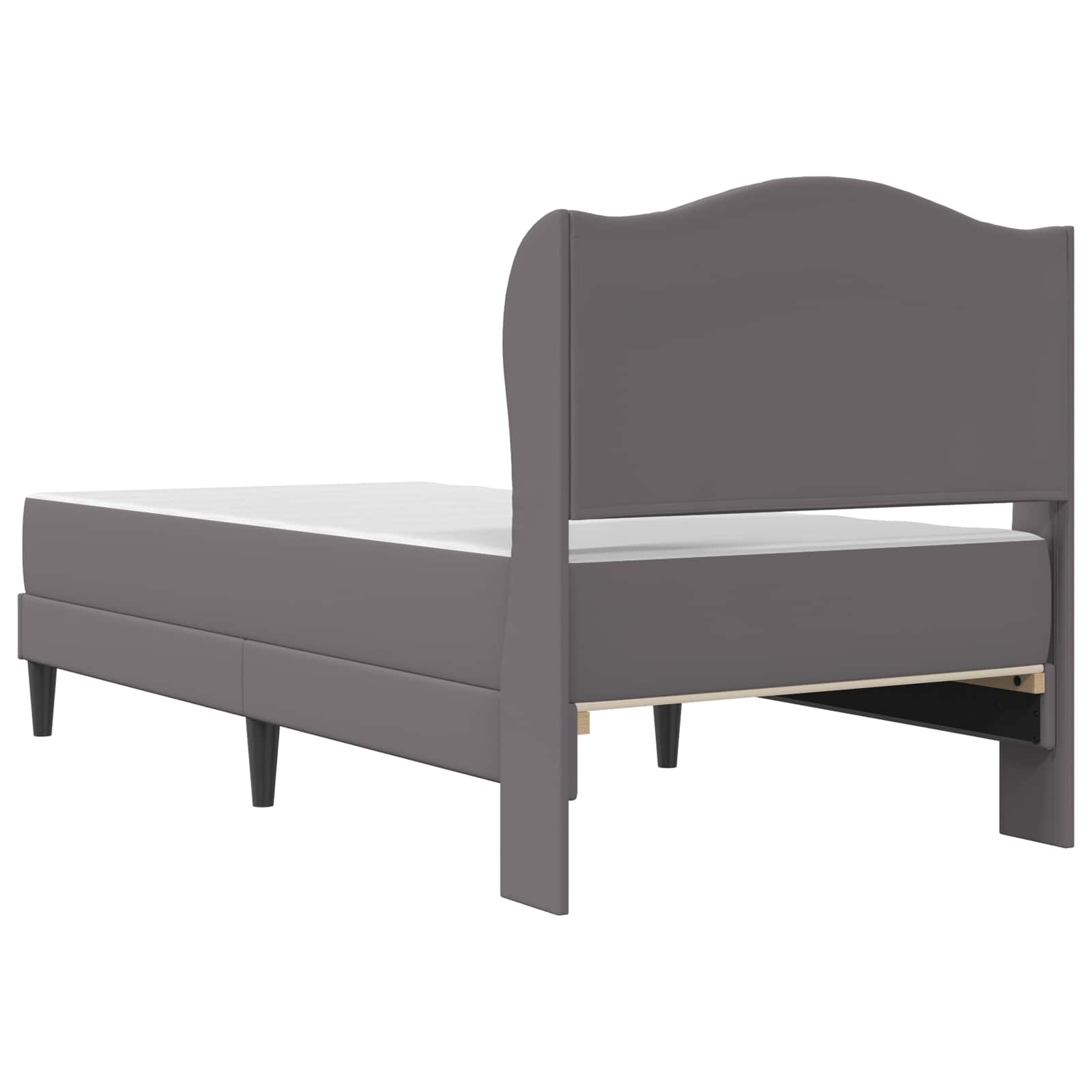 Bedframe met hoofdeinde Grijs 80 x 200 cm Kunstleer – afbeelding 8