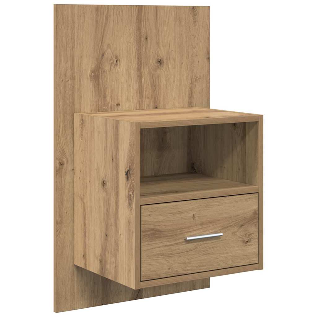 Hoofdbord Met Kast 3 st Artisan Eiken Bewerkt hout – afbeelding 6