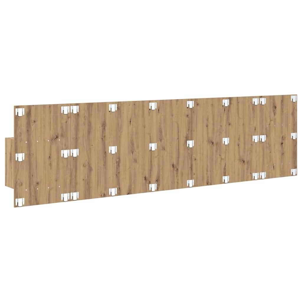 Hoofdbord Met Kast 3 st Artisan Eiken Bewerkt hout – afbeelding 9