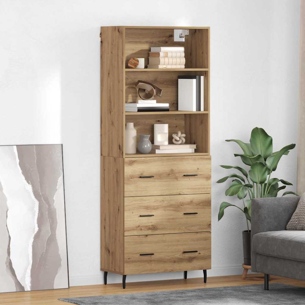 Hoge kast met lade Artisan Eiken 69,5 x 34 x 180 cm