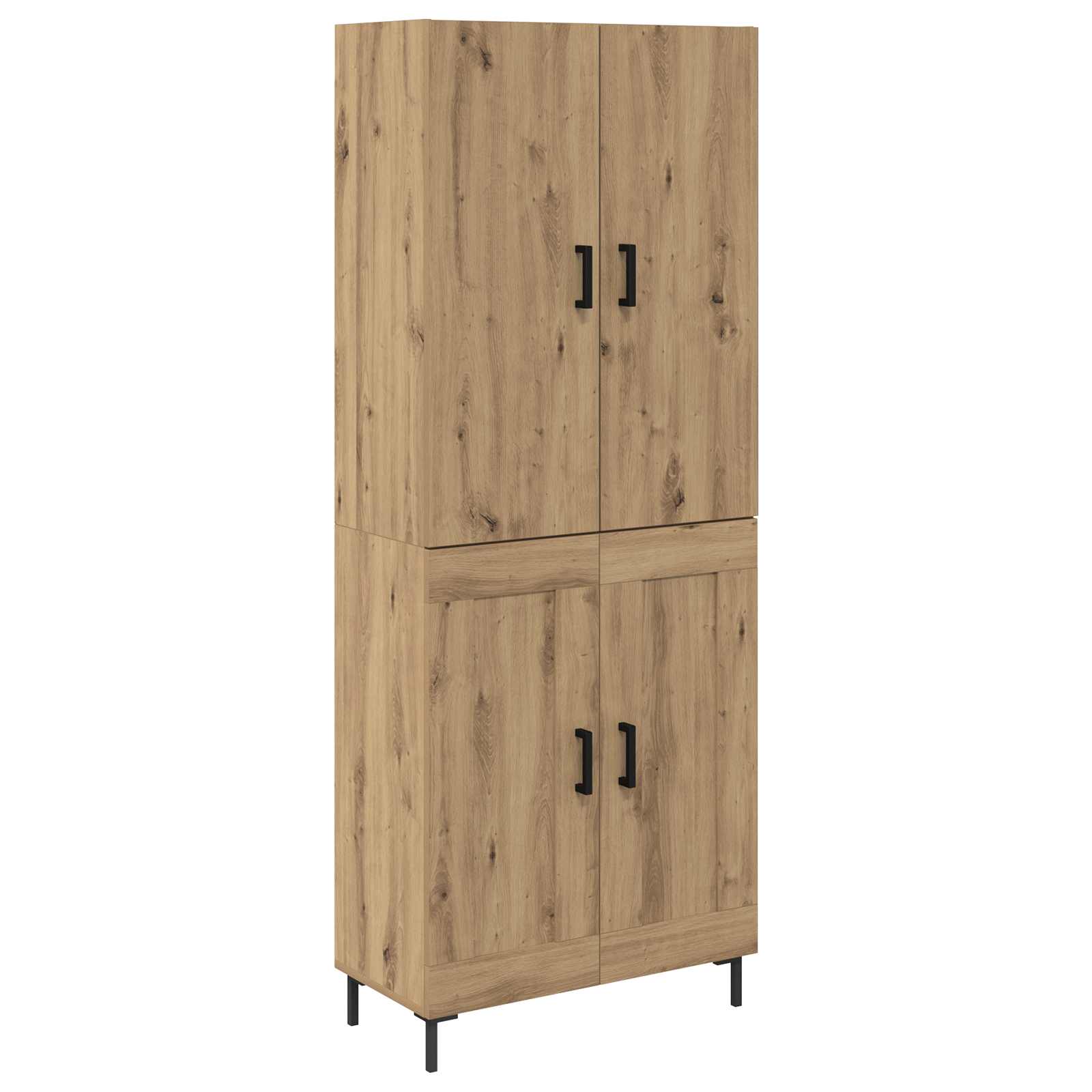 Highboard Artisan Eiken 69,5 x 34 x 180 cm Bewerkt hout – afbeelding 2