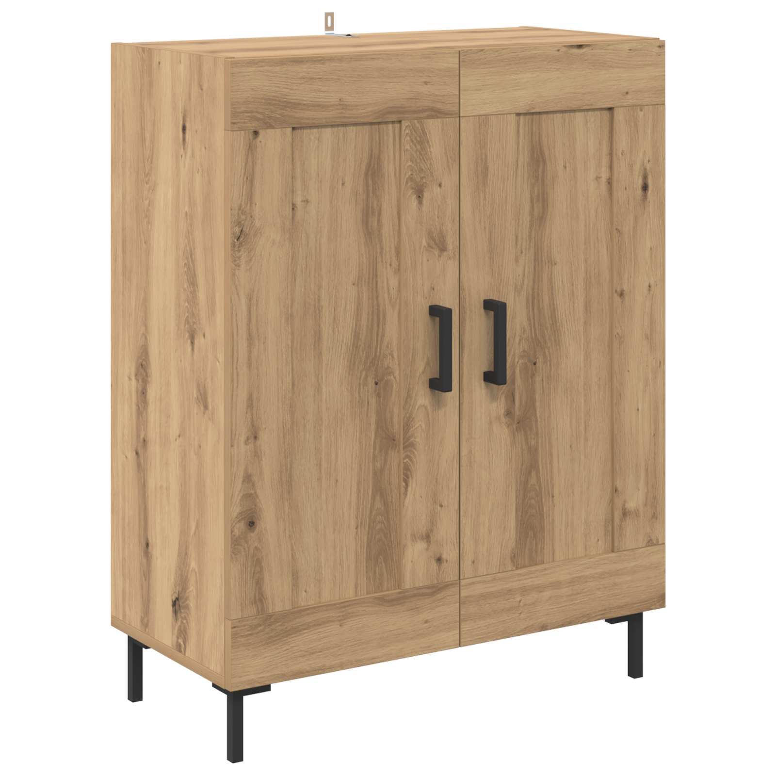 Highboard Artisan Eiken 69,5 x 34 x 180 cm Bewerkt hout – afbeelding 7