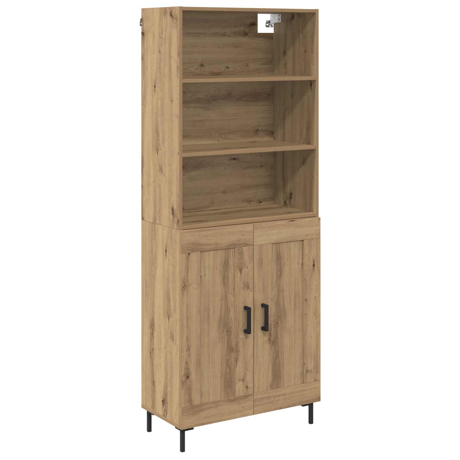 Hoge kast Artisan Eiken 69,5 x 34 x 180 cm Bewerkt hout – afbeelding 2