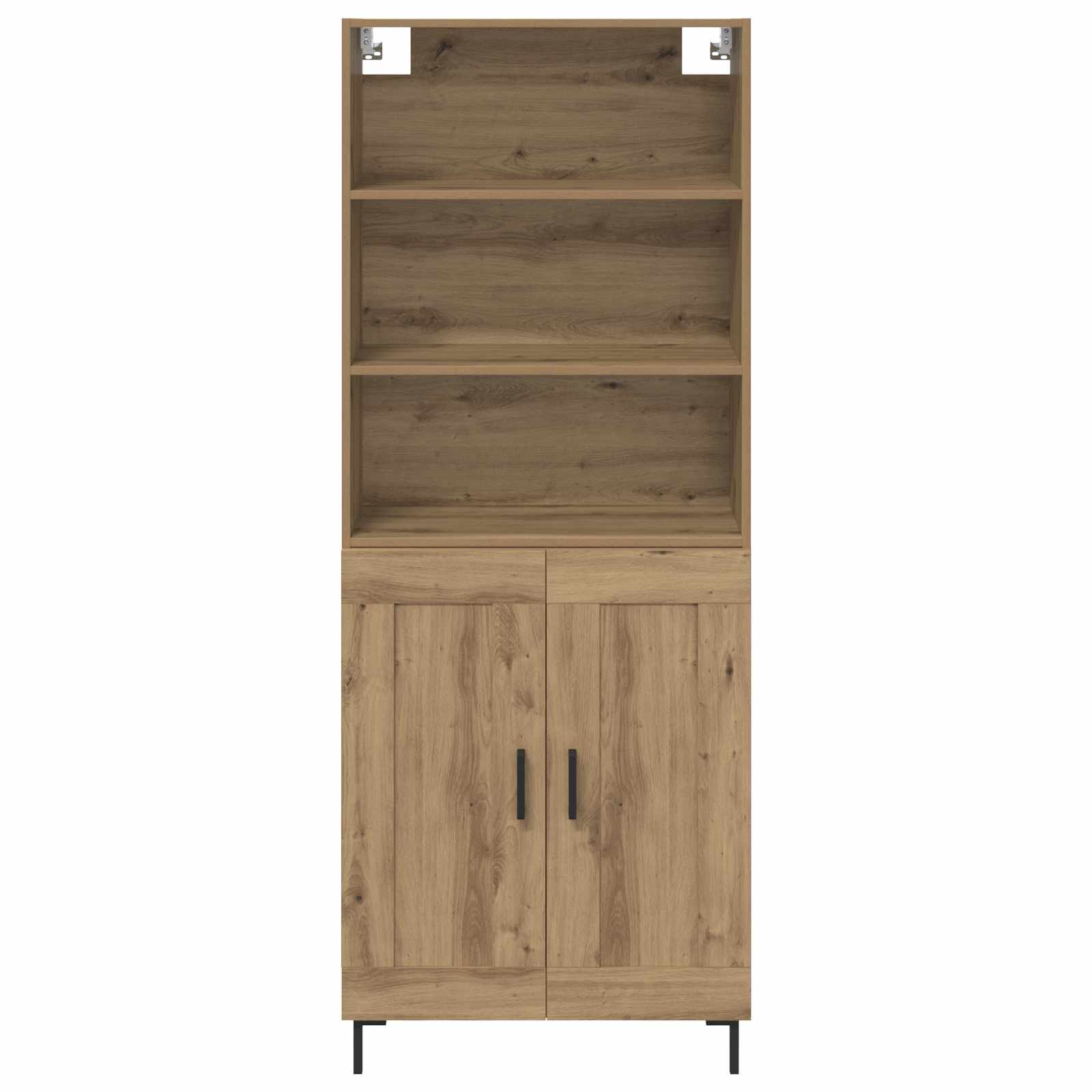 Hoge kast Artisan Eiken 69,5 x 34 x 180 cm Bewerkt hout – afbeelding 8
