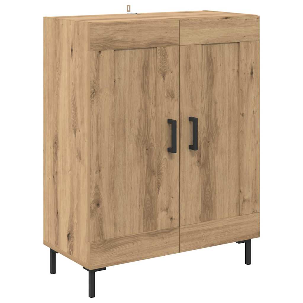 Hoge kast 2 pcs Artisan Eiken Bewerkt hout – afbeelding 6