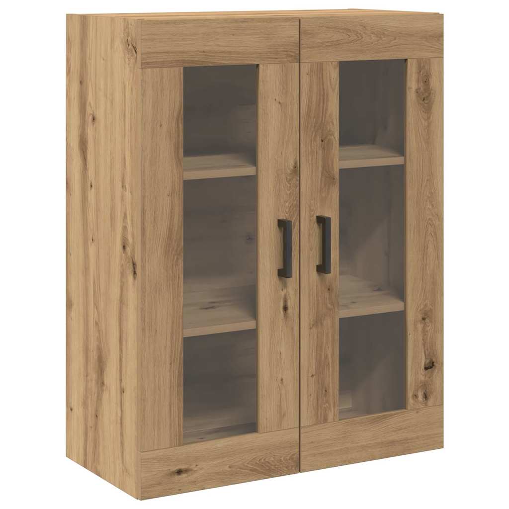 Hoge kast 2 pcs Artisan Eiken Bewerkt hout – afbeelding 7