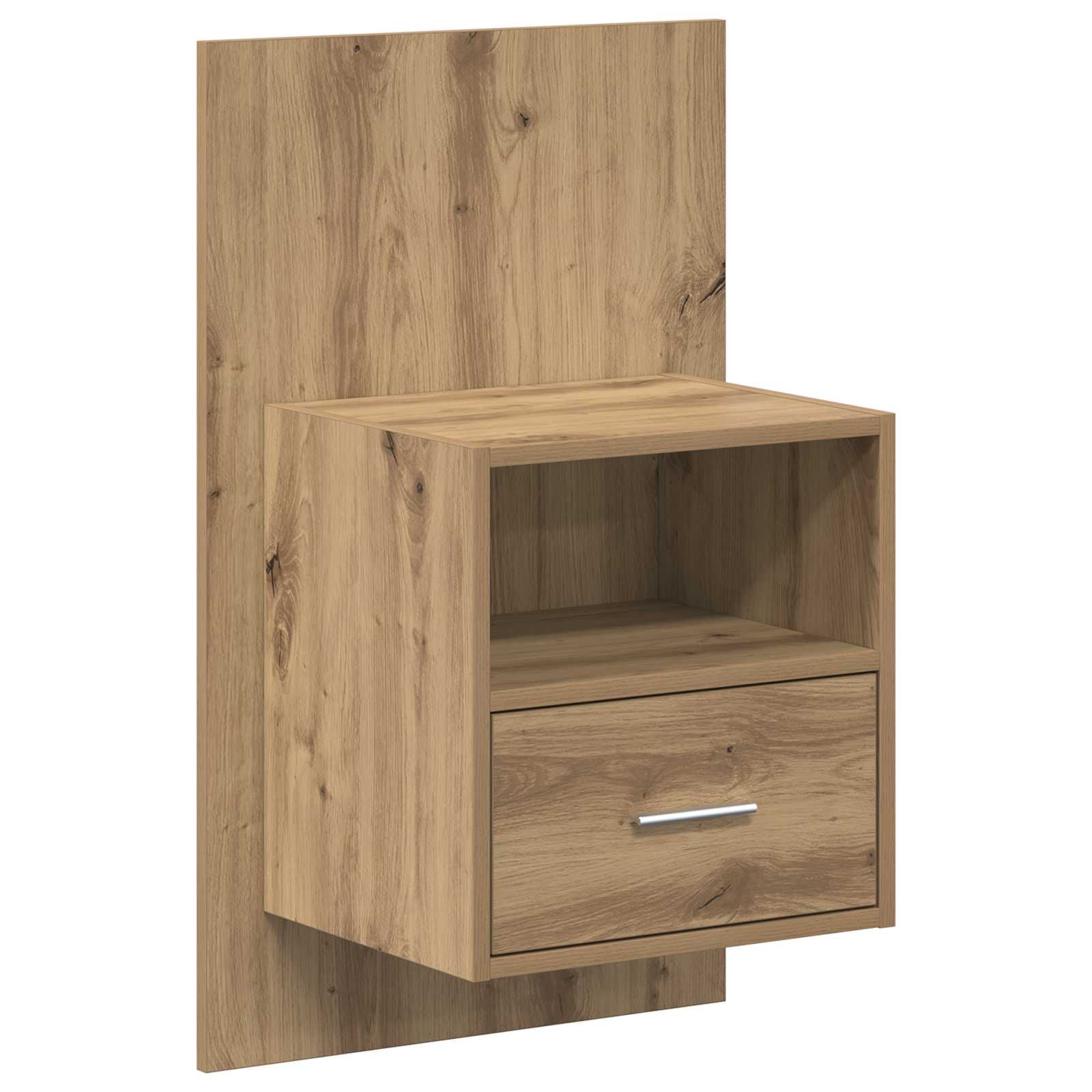 Hoofdbord Met Kast met lade 3 pcs Artisan Eiken Bewerkt hout – afbeelding 6