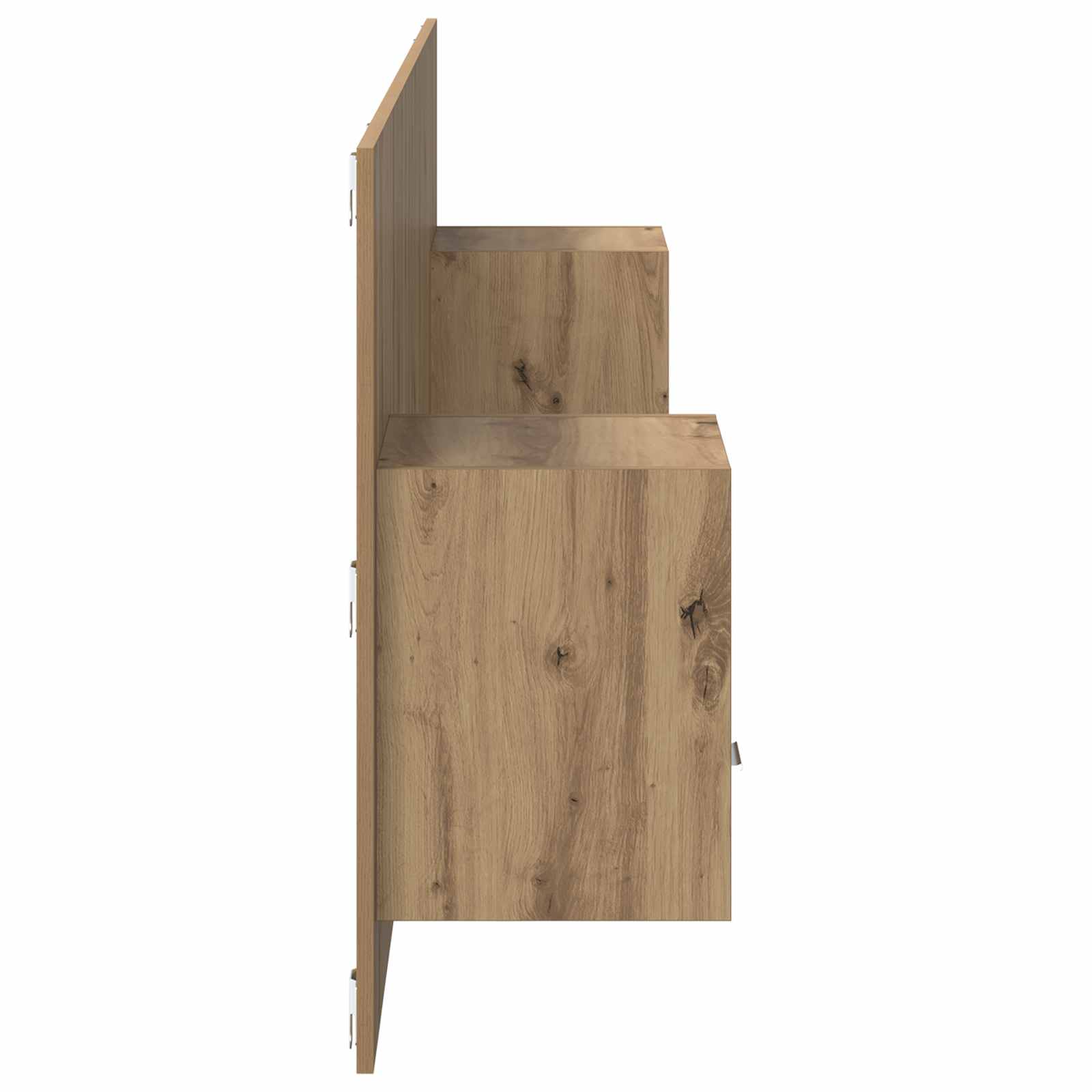 Hoofdbord Met Kast met lade 3 pcs Artisan Eiken Bewerkt hout – afbeelding 8