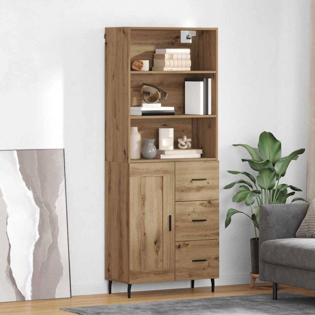 Hoge kast met lade Artisan Eiken 69,5 x 34 x 180 cm