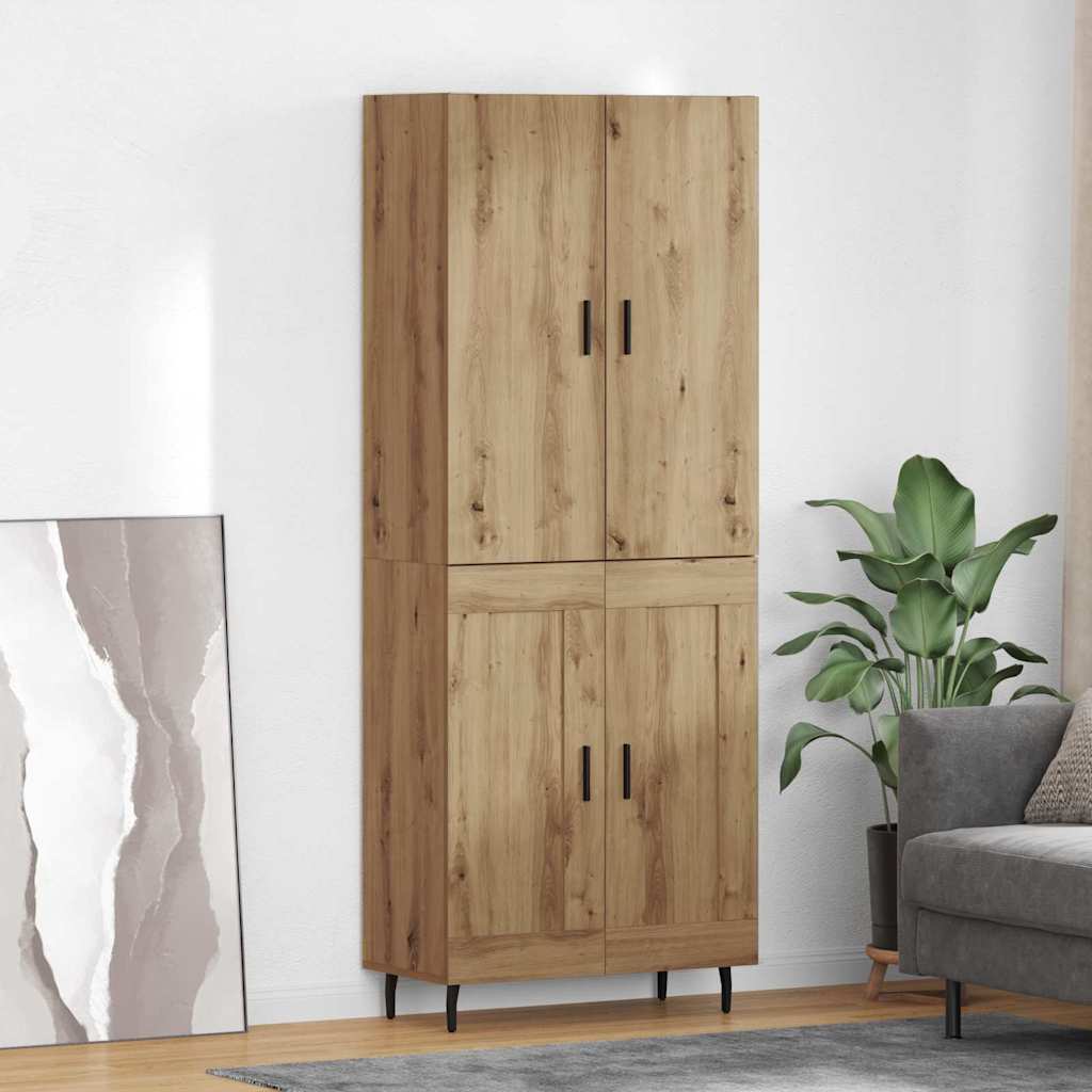 Hoge kast 2 pcs Artisan Eiken 69,5 x 34 x 180 cm Bewerkt hout