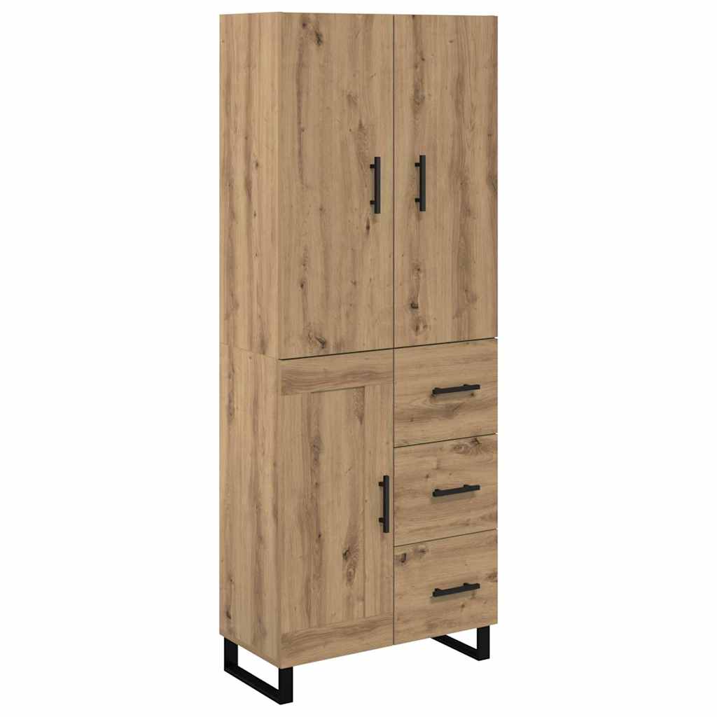 Hoge kast met lade 2 pcs Artisan Eiken 69,5 x 34 x 180 cm – afbeelding 2