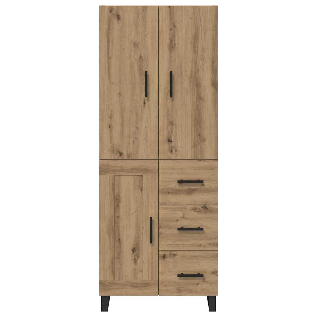 Hoge kast met lade 2 pcs Artisan Eiken 69,5 x 34 x 180 cm – afbeelding 8