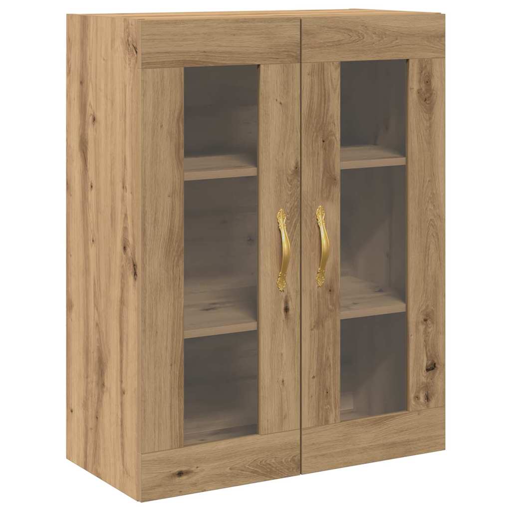 Hoge kast 2 pcs Artisan Eiken Bewerkt hout – afbeelding 7