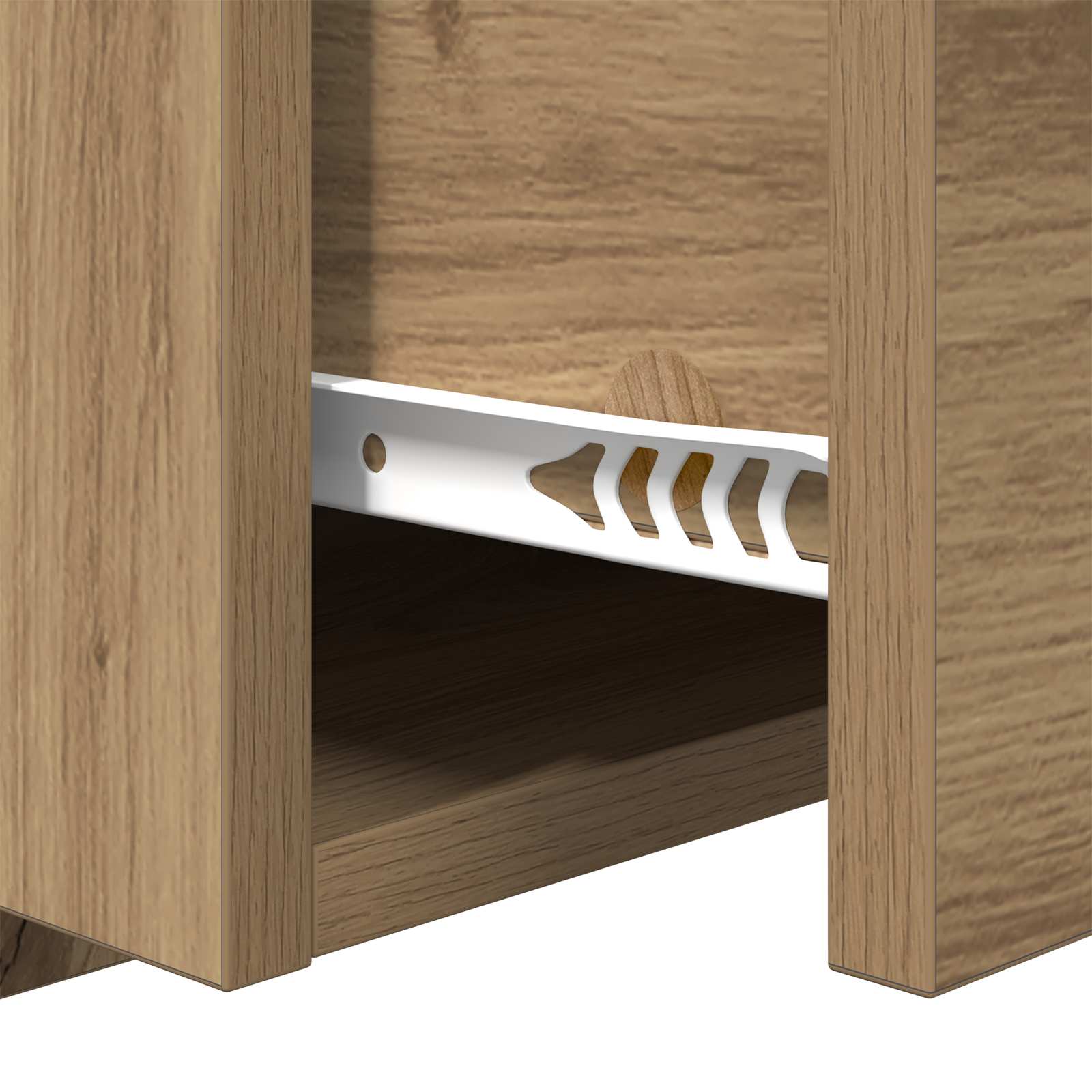 Hoofdbord Met Kast 3 st Artisan Eiken Bewerkt hout – afbeelding 11