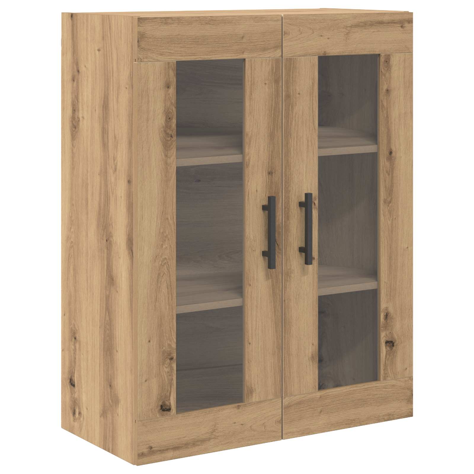 Hoge kast met lade 2 pcs Artisan Eiken Bewerkt hout – afbeelding 7