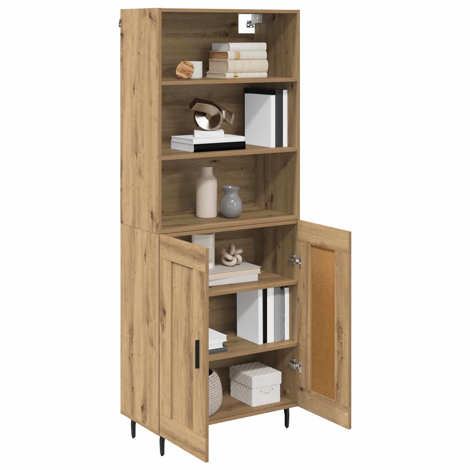 Hoge kast Artisan Eiken 69,5 x 34 x 180 cm – afbeelding 3