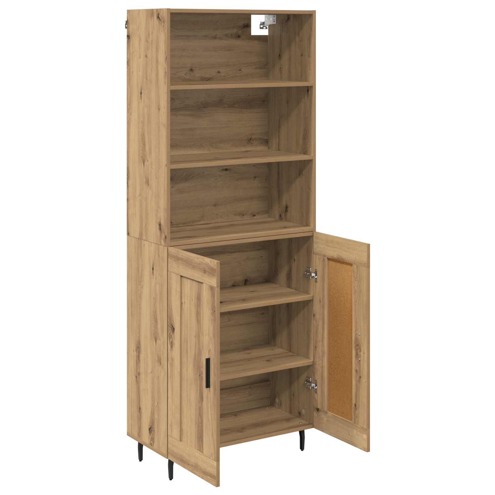 Hoge kast Artisan Eiken 69,5 x 34 x 180 cm – afbeelding 5