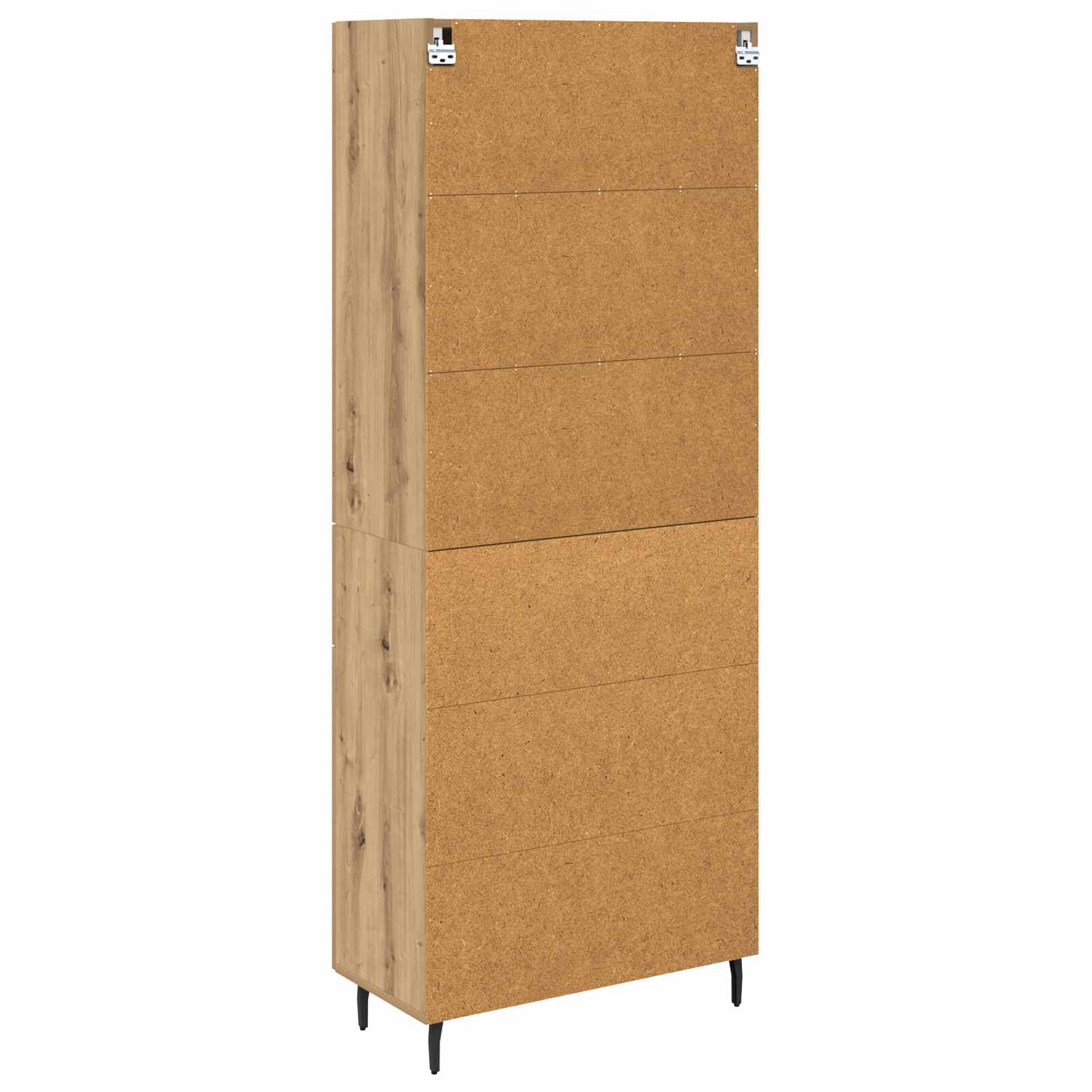 Hoge kast 2 pcs Artisan Eiken Bewerkt hout – afbeelding 10