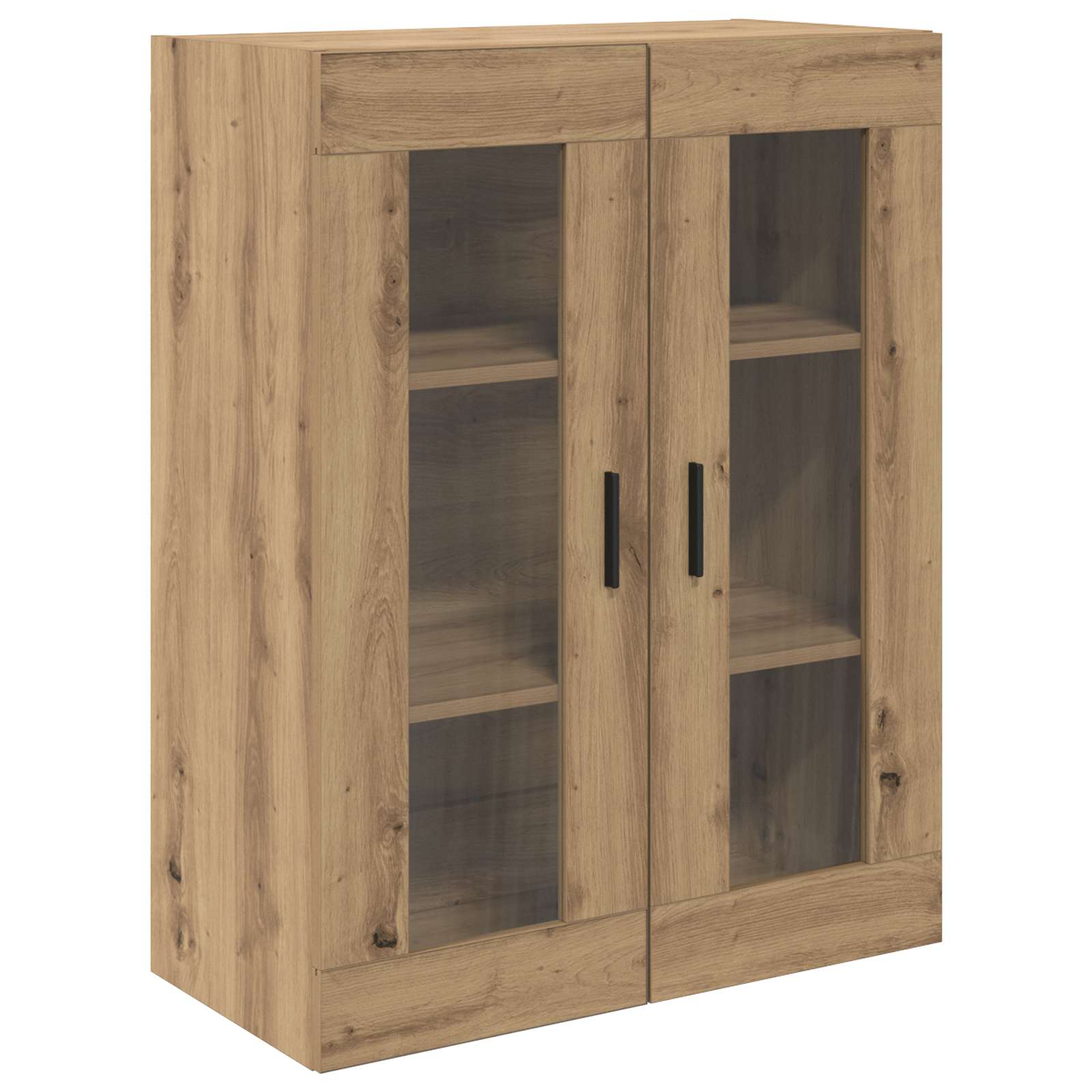 Hoge kast 2 pcs Artisan Eiken Bewerkt hout – afbeelding 7