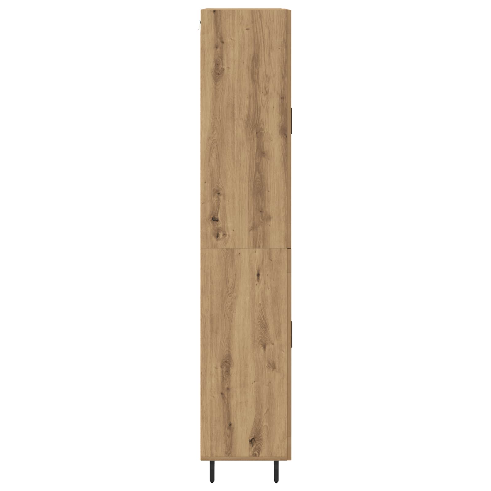 Hoge kast 2 pcs Artisan Eiken Bewerkt hout – afbeelding 9
