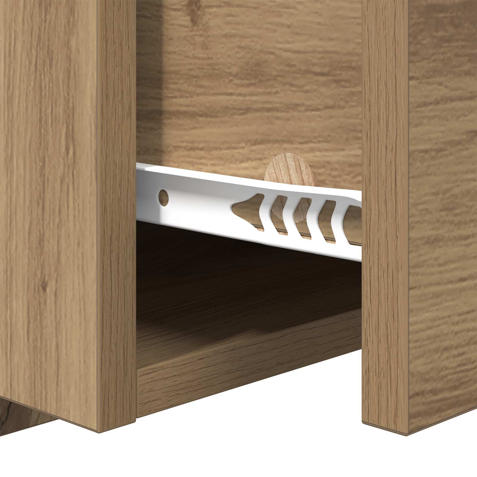 Hoofdbord Met Kast 3 st Artisan Eiken Bewerkt hout – afbeelding 11