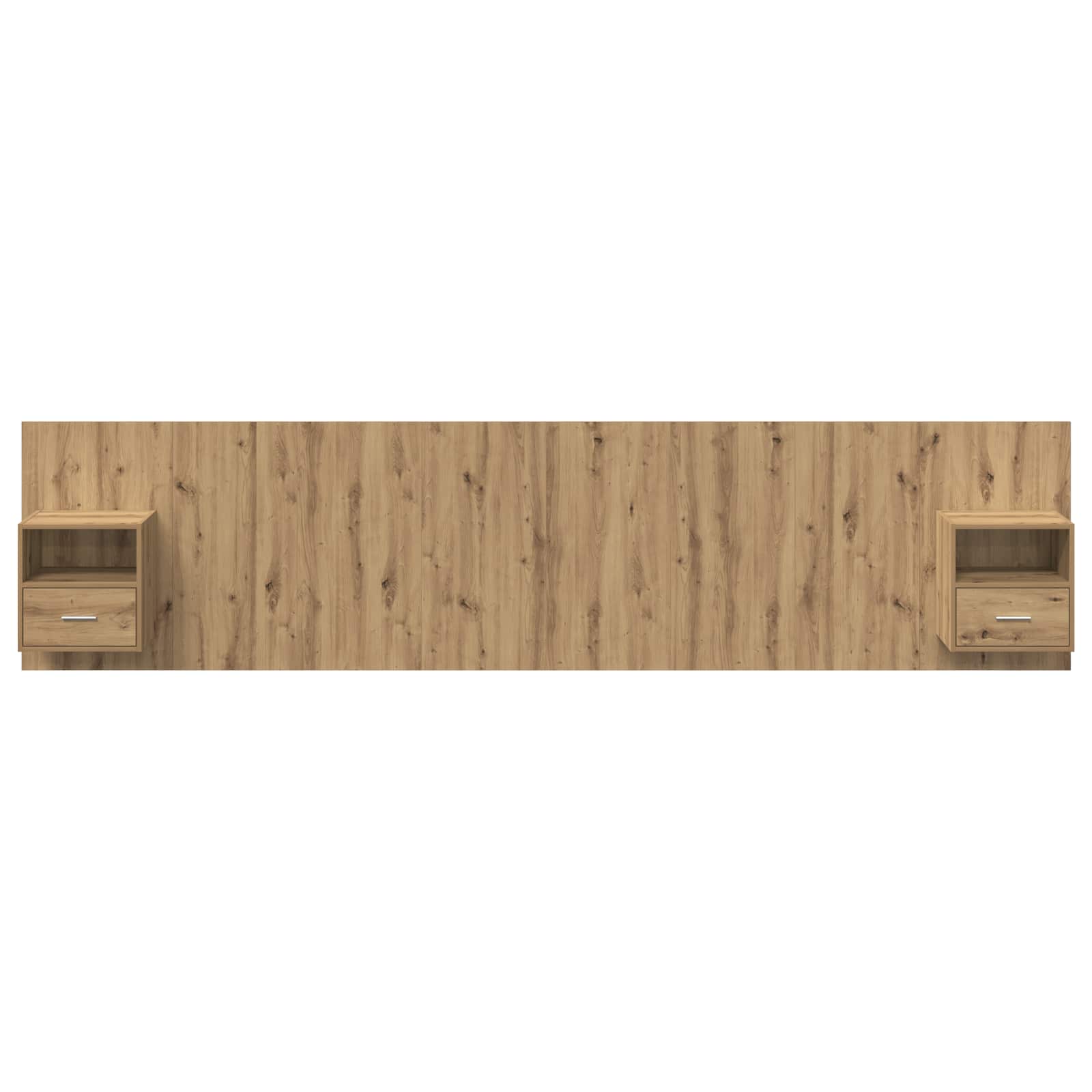 Hoofdbord Met Kast 3 st Artisan Eiken Bewerkt hout – afbeelding 7