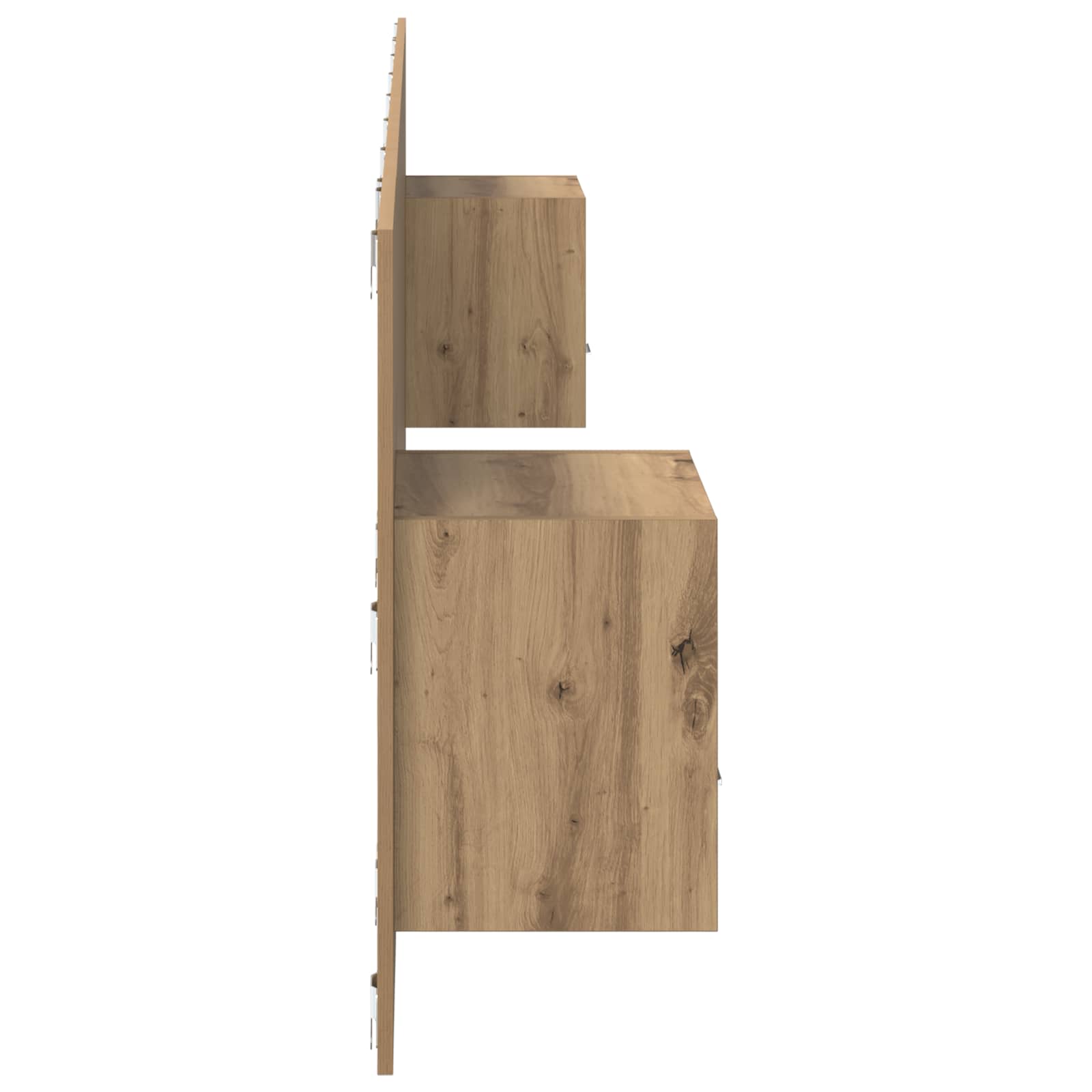 Hoofdbord Met Kast 3 st Artisan Eiken Bewerkt hout – afbeelding 8