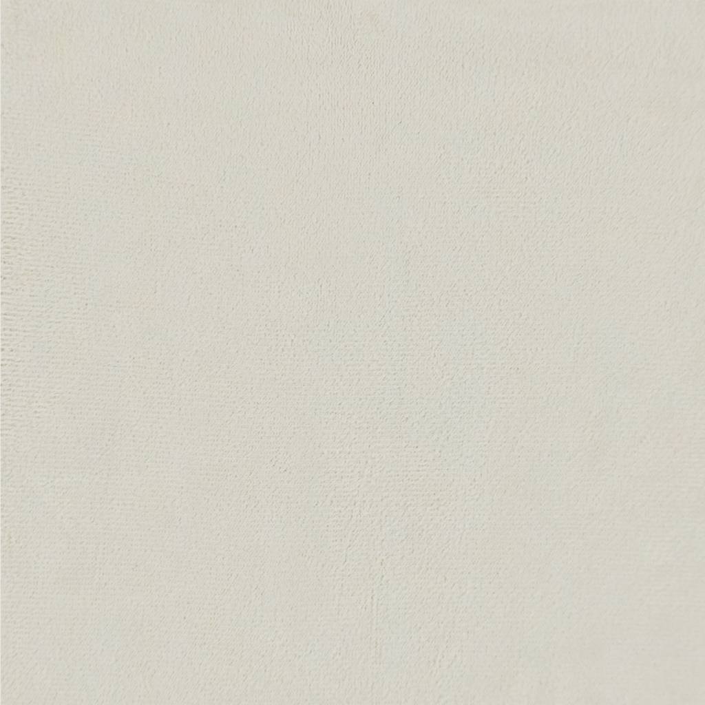 Voetenbank 60x60x36 cm fluweel crèmewit – afbeelding 5