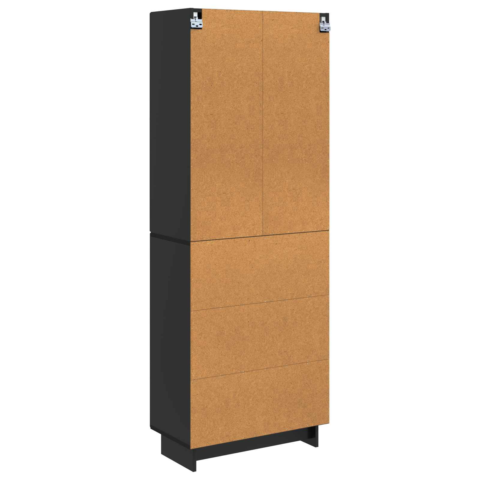 Kastenset 2 pcs Zwart 66 x 34,5 x 90 cm Bewerkt hout – afbeelding 7