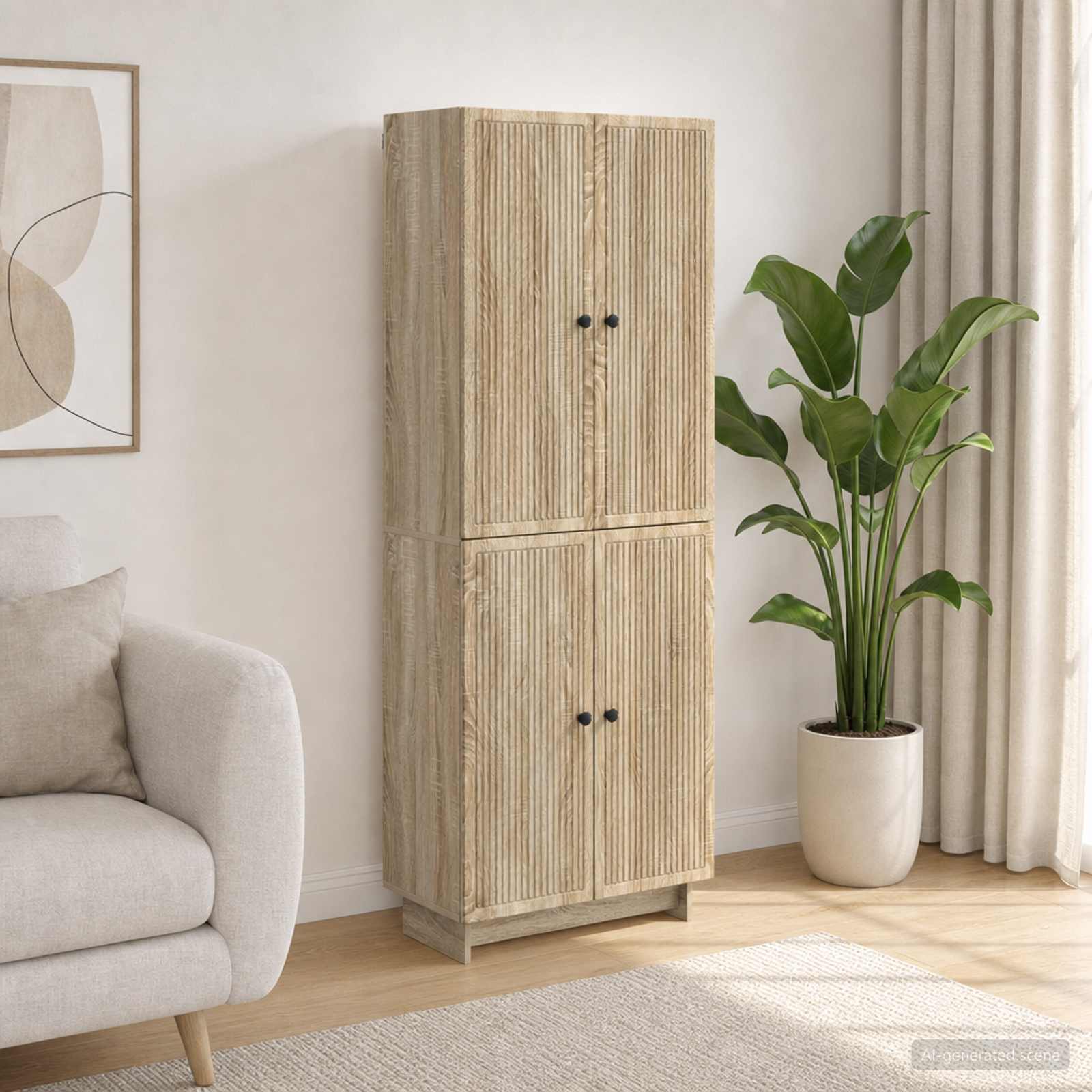Kastenset 2 pcs Sonoma Eiken 66 x 34,5 x 90 cm Bewerkt hout