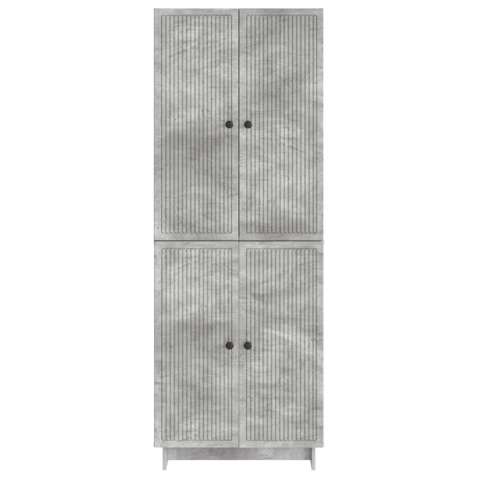 Kastenset 2 pcs Betongrijs 66 x 34,5 x 90 cm Bewerkt hout – afbeelding 5