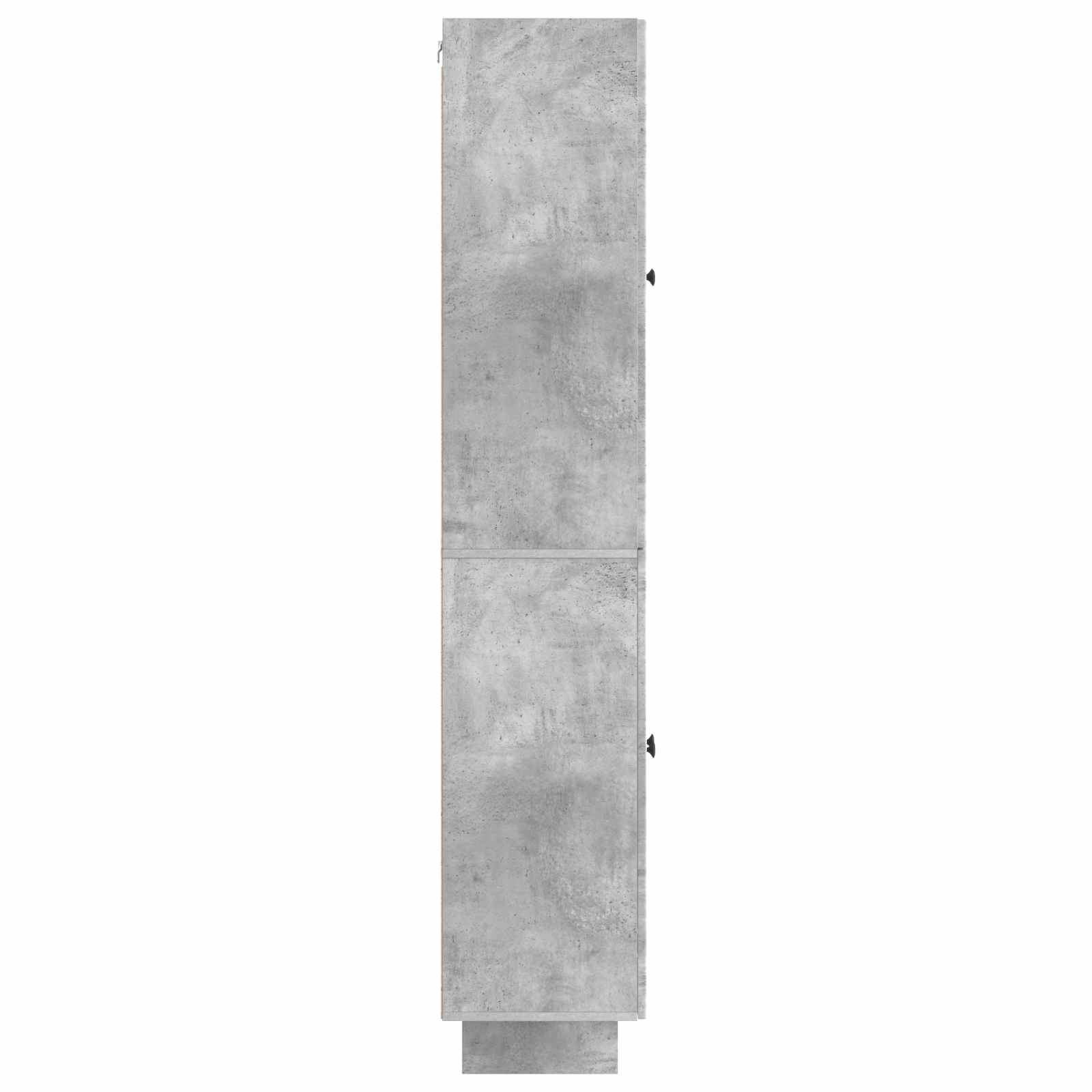 Kastenset 2 pcs Betongrijs 66 x 34,5 x 90 cm Bewerkt hout – afbeelding 6