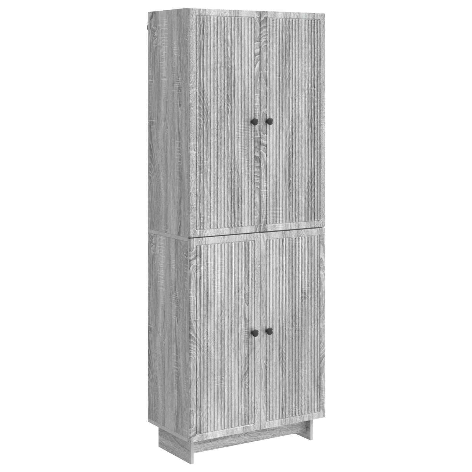 Kastenset 2 pcs Grijs Sonoma 66 x 34,5 x 90 cm Bewerkt hout – afbeelding 2