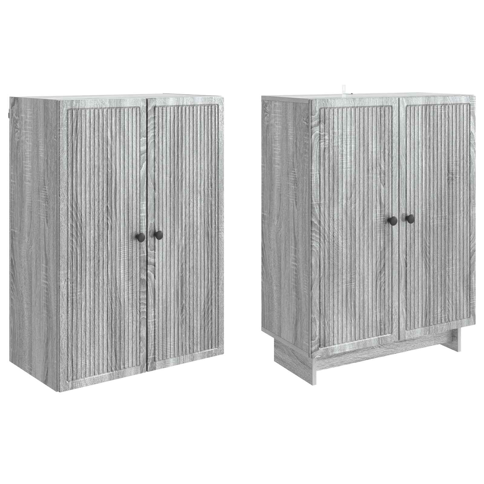 Kastenset 2 pcs Grijs Sonoma 66 x 34,5 x 90 cm Bewerkt hout – afbeelding 4