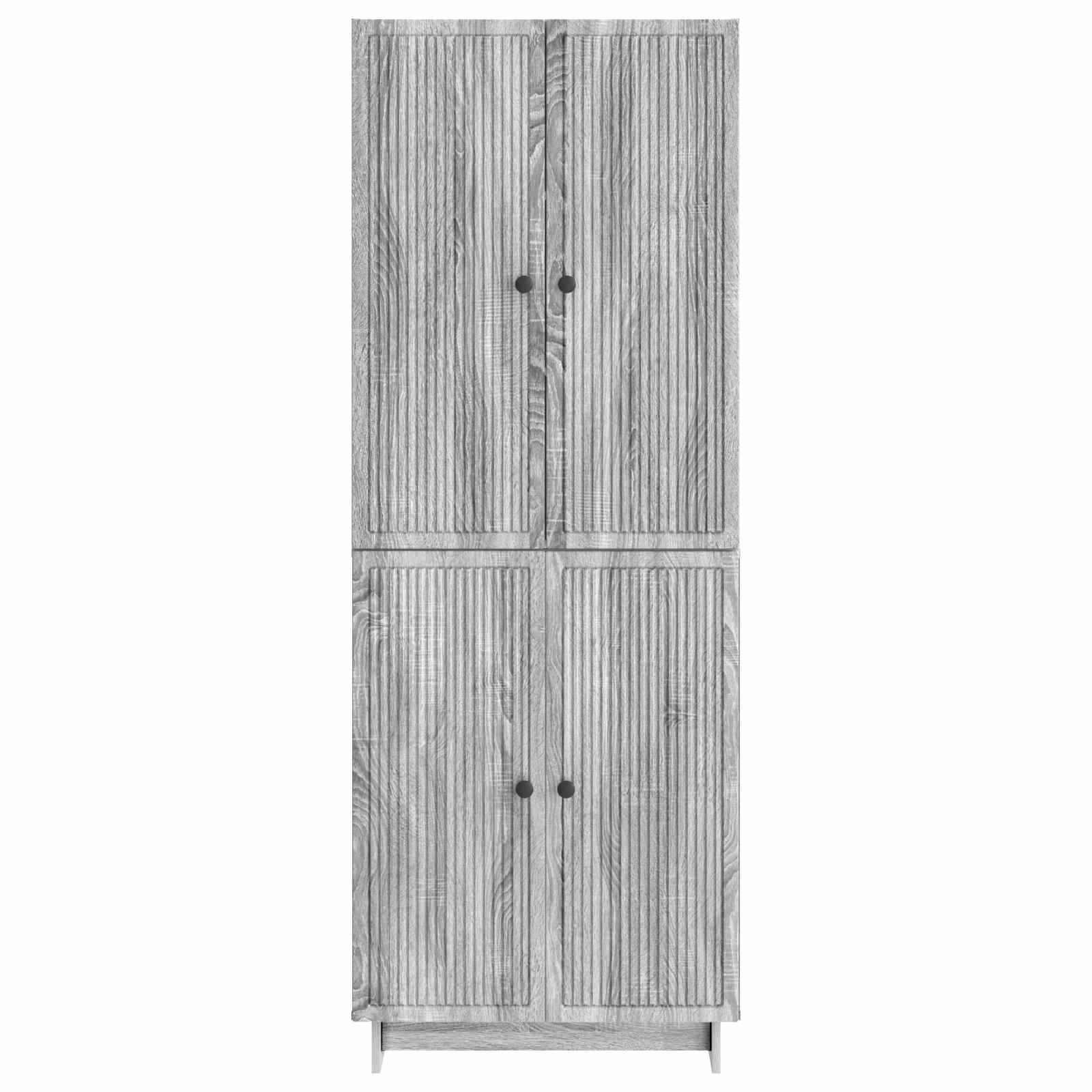 Kastenset 2 pcs Grijs Sonoma 66 x 34,5 x 90 cm Bewerkt hout – afbeelding 5