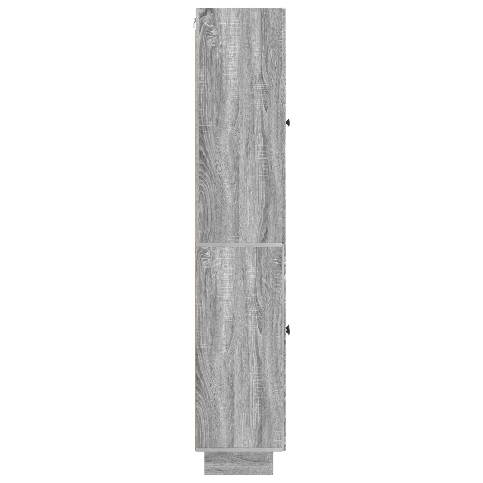 Kastenset 2 pcs Grijs Sonoma 66 x 34,5 x 90 cm Bewerkt hout – afbeelding 6