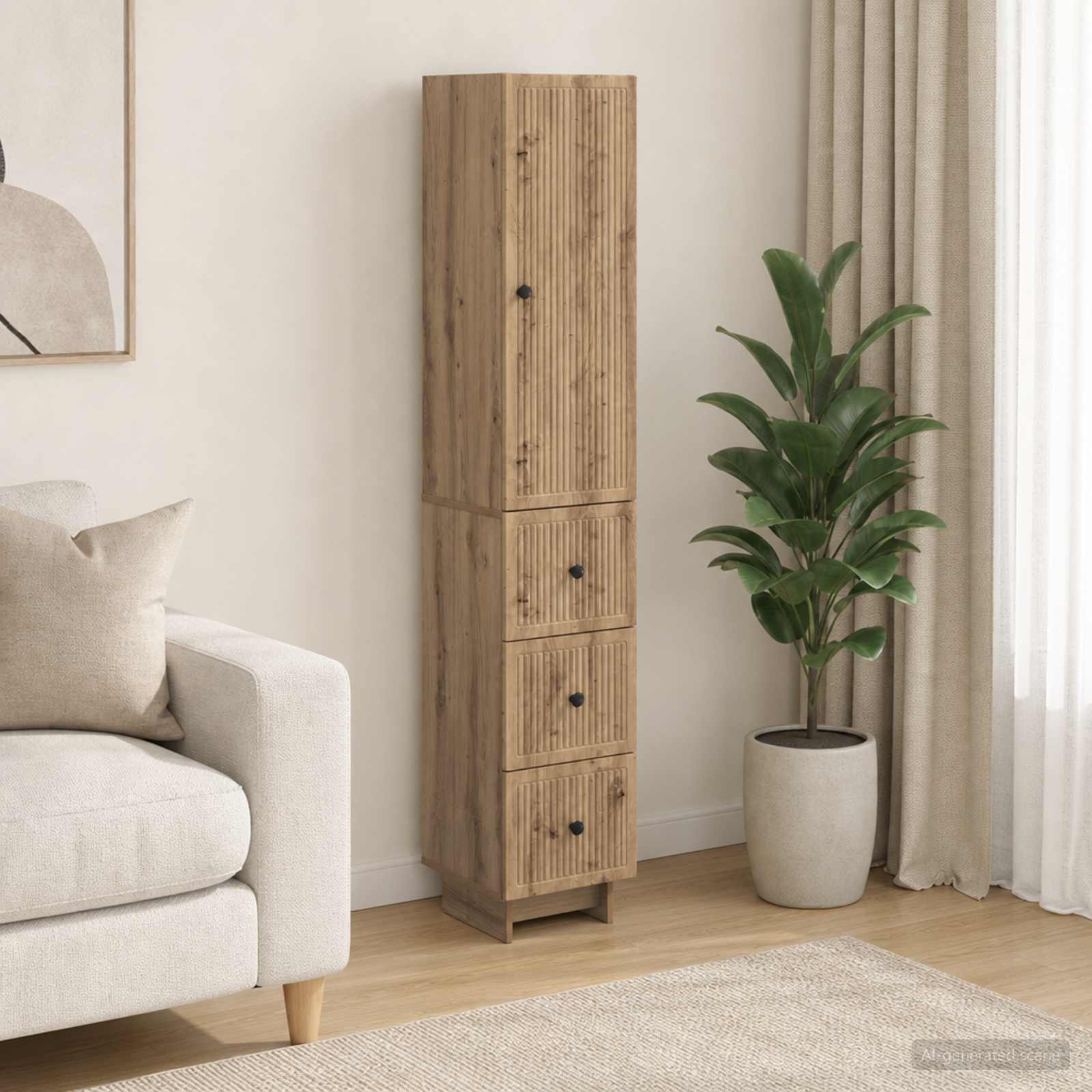 Kastenset 2 st Bewerkt hout