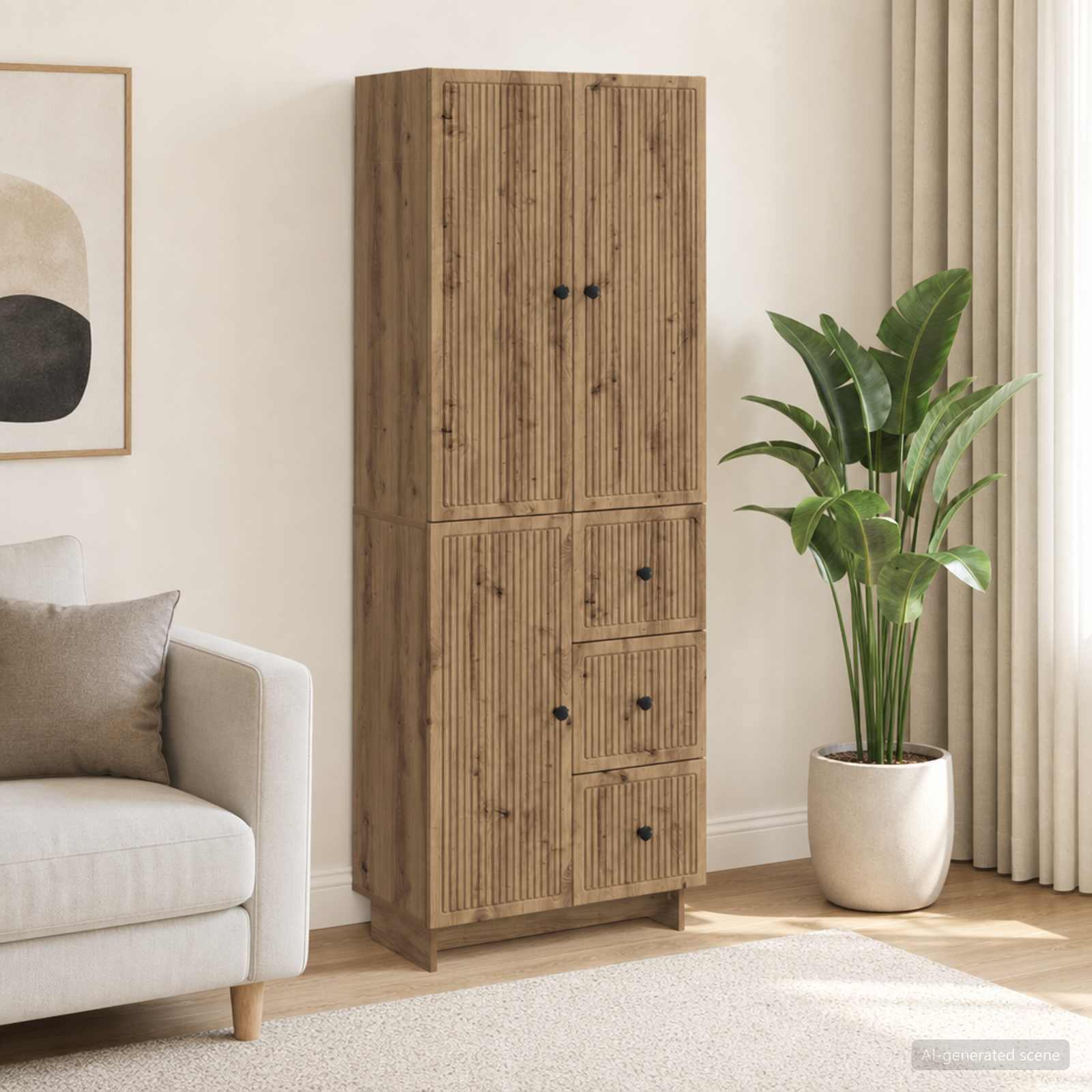Kastenset 2 st Bewerkt hout
