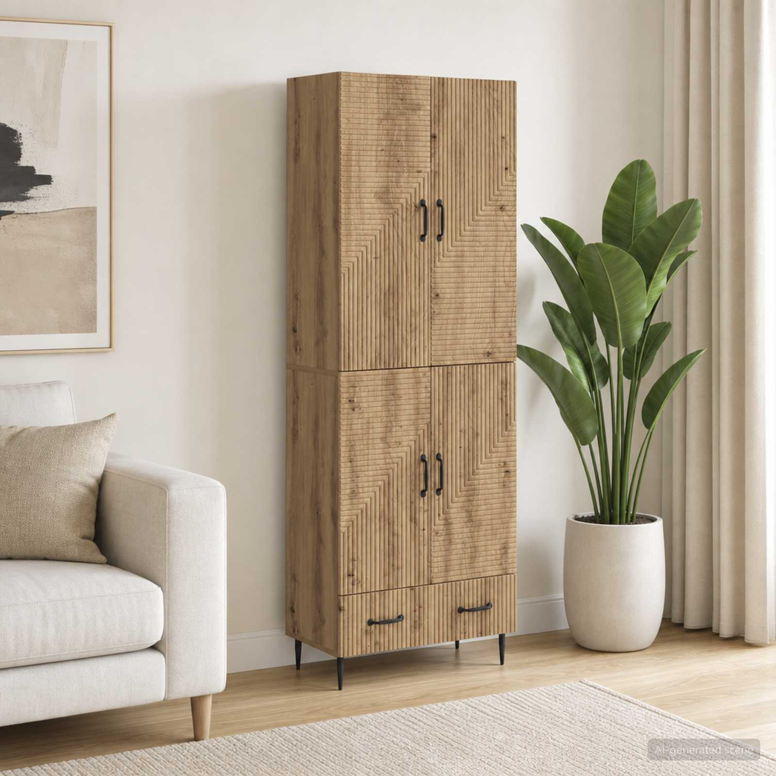 Kastenset 2 st Bewerkt hout