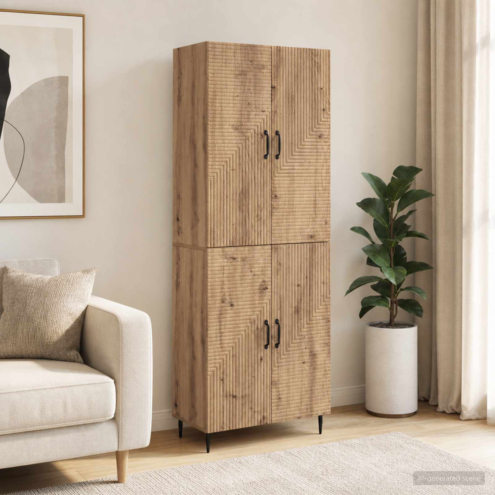 Kastenset 2 st Bewerkt hout